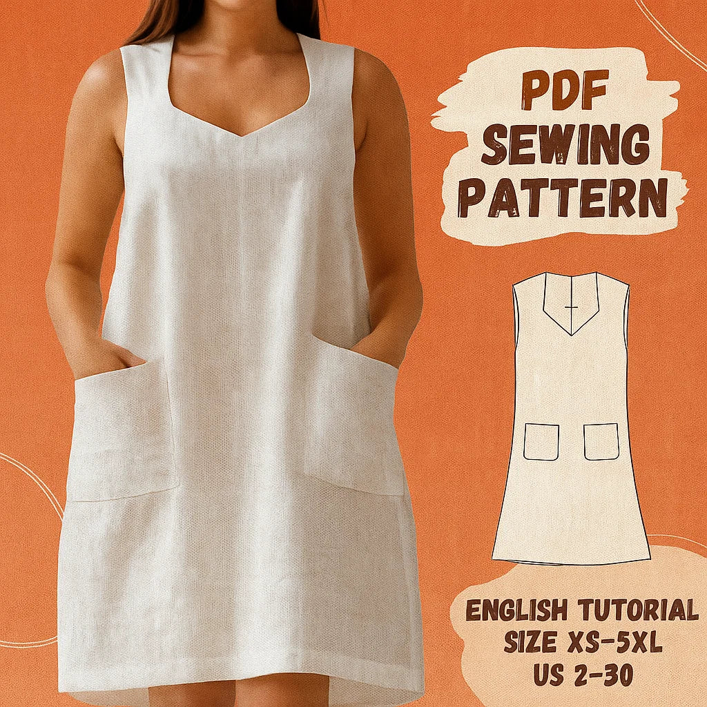 Linen Trapeze Dress Sewing Pattern