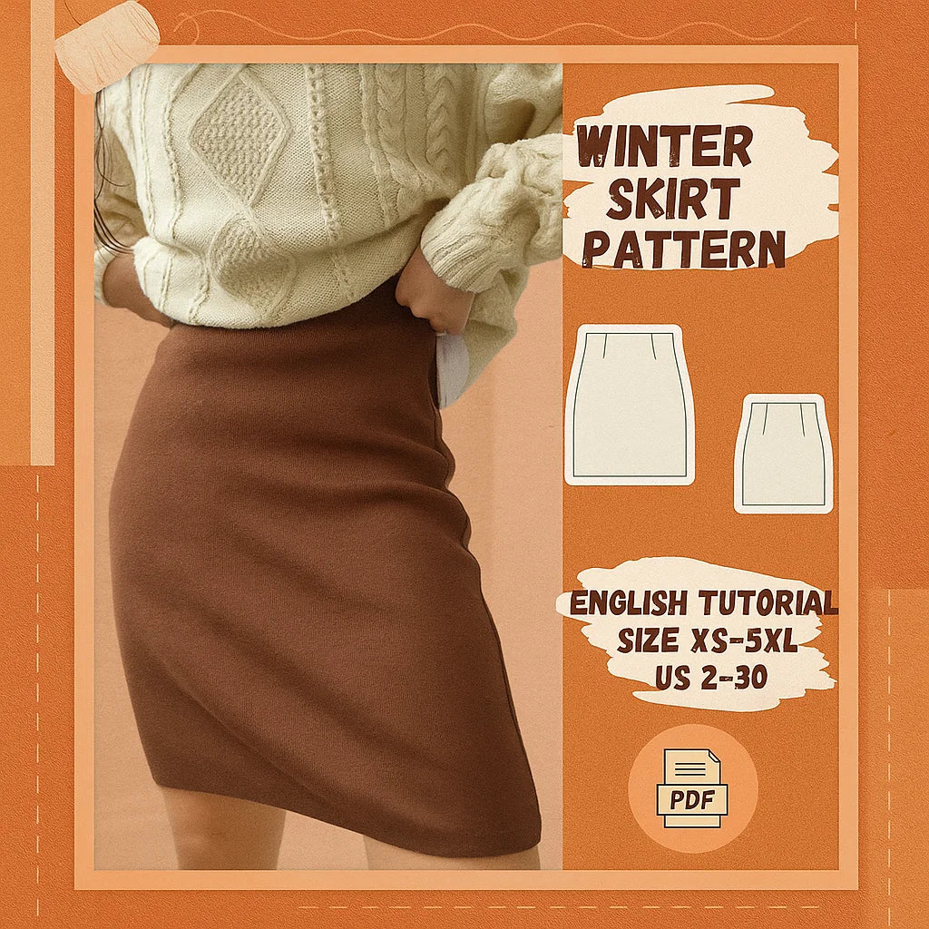 Winter Skirt Sewing Pattern