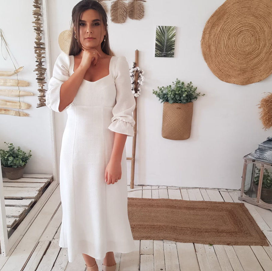 Simple Wedding Dress PDF Sewing Pattern