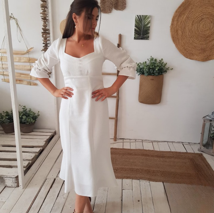 Simple Wedding Dress PDF Sewing Pattern
