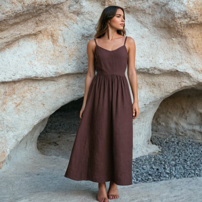 Linen Maxi Dress PDF Sewing Pattern