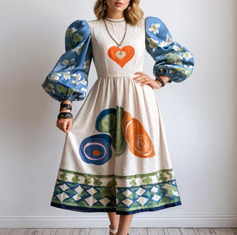 Boho Floral Maxi Dress Sewing Pattern