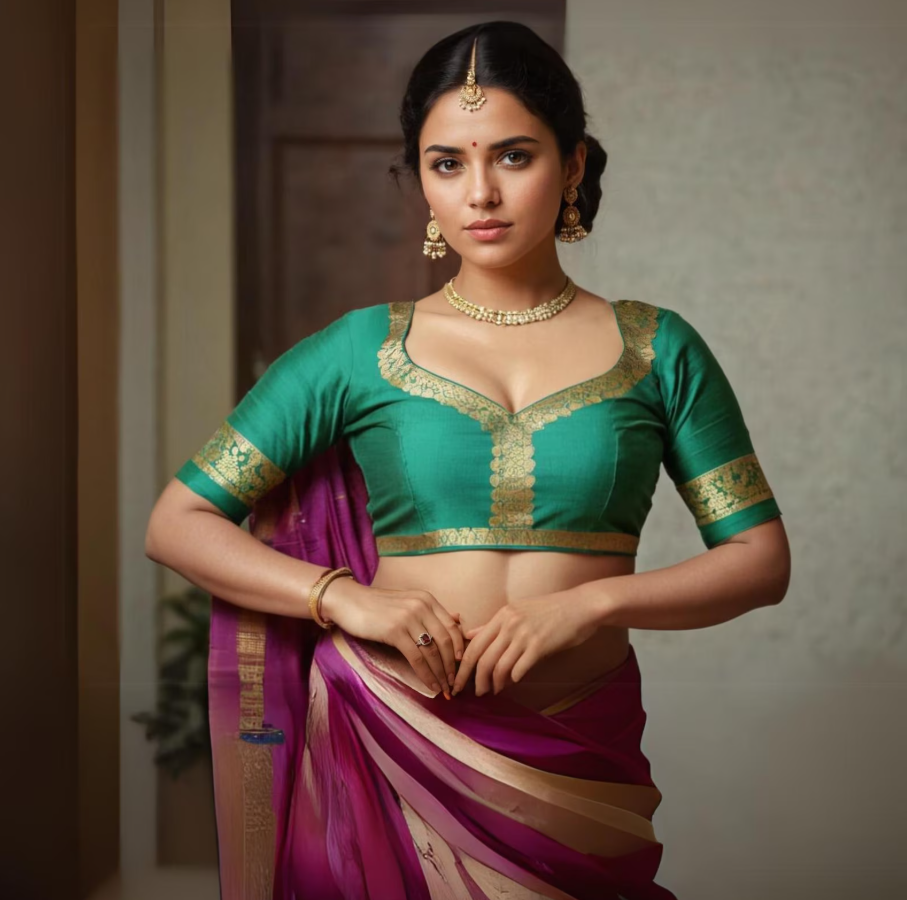 Traditional Saree Blouse PDF Sewing Pattern