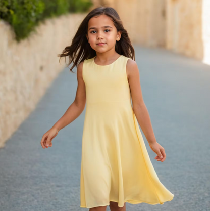 Sleeveless Tent Dress Sewing Pattern for Girls