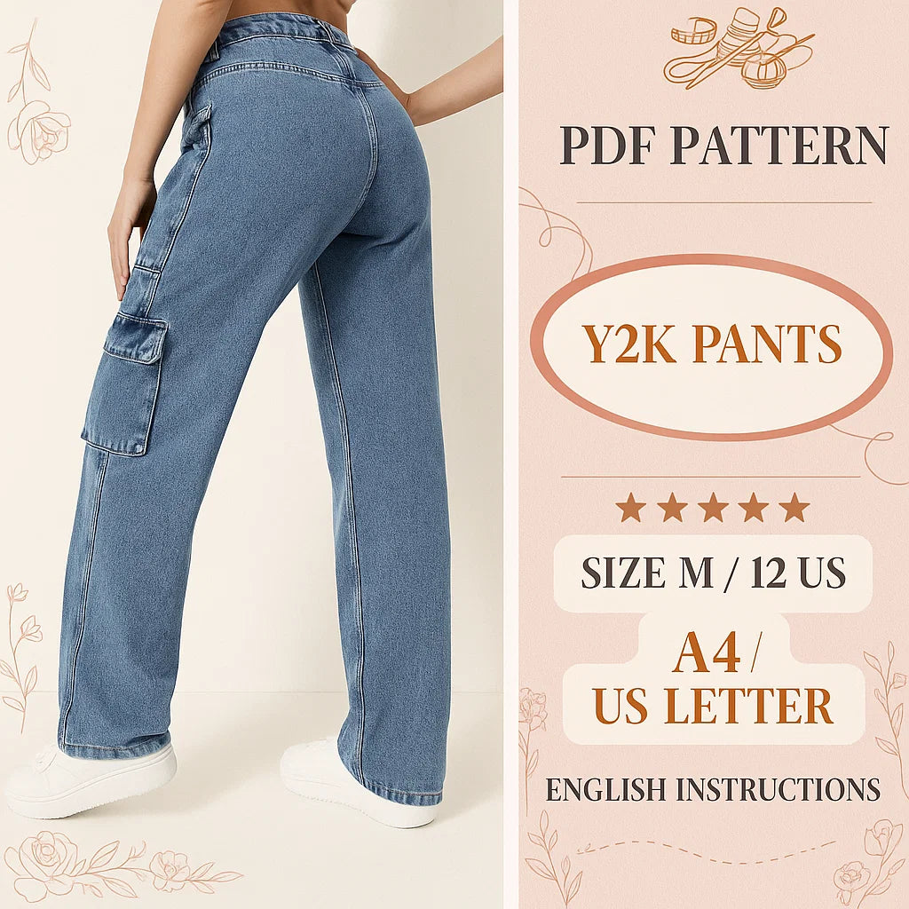 Women’s Cargo Pants PDF Pattern