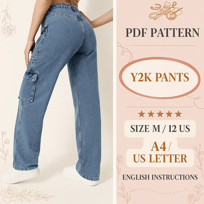 Women’s Cargo Pants PDF Pattern