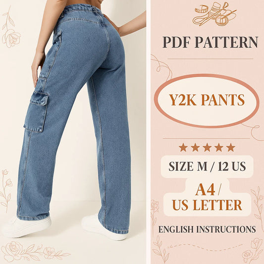 Women’s Cargo Pants PDF Pattern