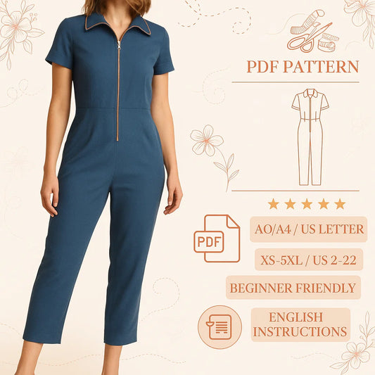 Pantsuit PDF Sewing Pattern