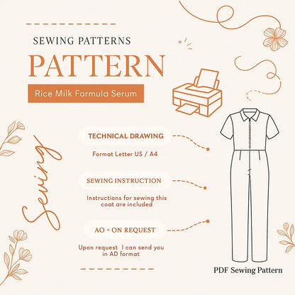 Pantsuit PDF Sewing Pattern