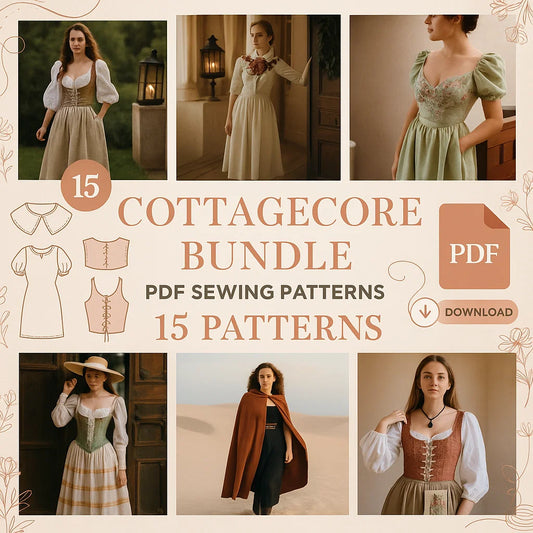 Cottagecore Sewing Patterns Bundle