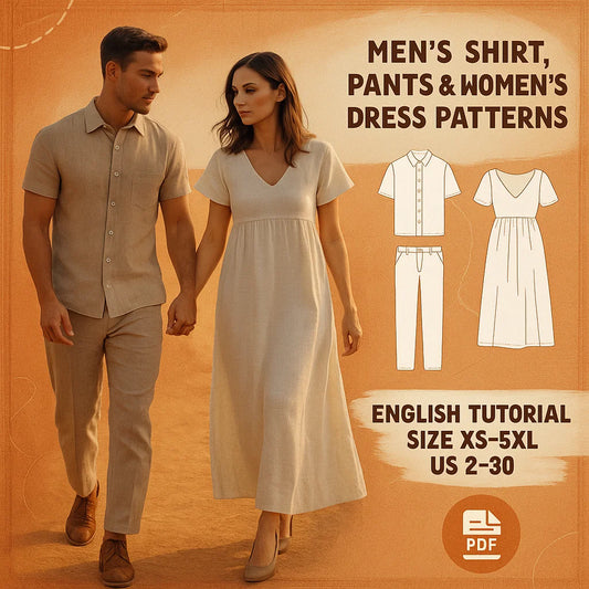 Linen Dress and Shirt Pants Sewing Patterns
