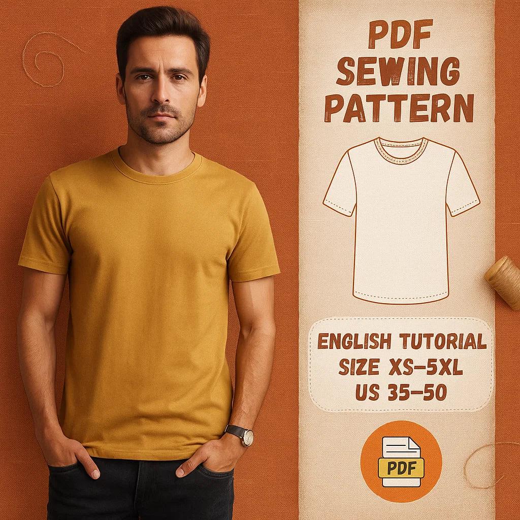 Unisex T-Shirt PDF Sewing Pattern