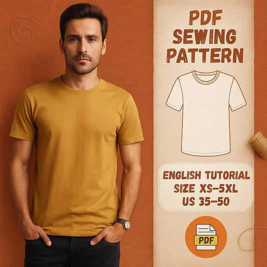 Unisex T-Shirt PDF Sewing Pattern