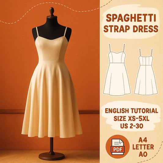 Vintage A-Line Dress Sewing Pattern
