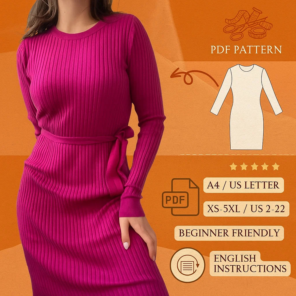 Pencil Dress PDF Sewing Patter