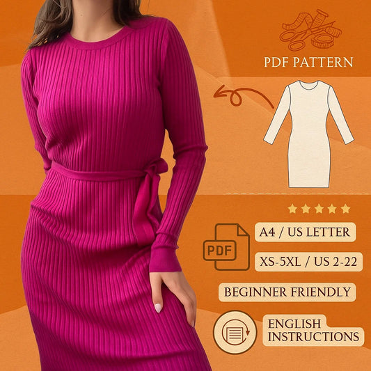 Pencil Dress PDF Sewing Patter