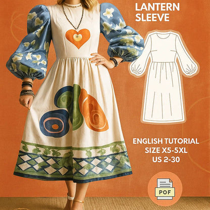 Boho Floral Maxi Dress Sewing Pattern