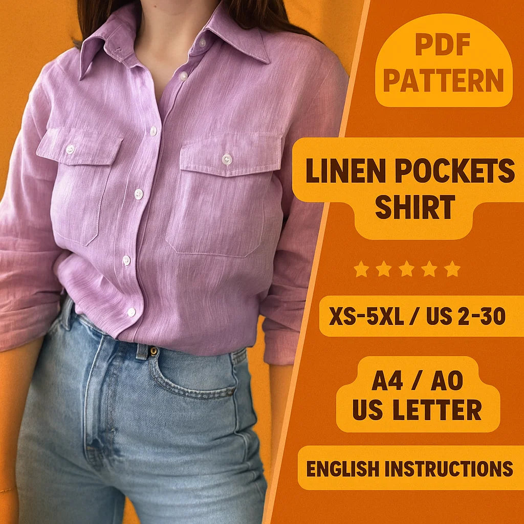 Women's Linen Shirt Sewing Pattern