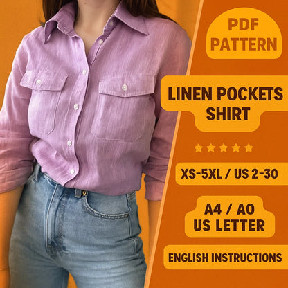 Women's Linen Shirt Sewing Pattern