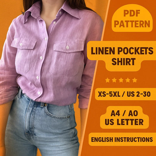 Women's Linen Shirt Sewing Pattern