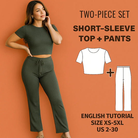 Two-Piece Lounge Set Sewing Pattern