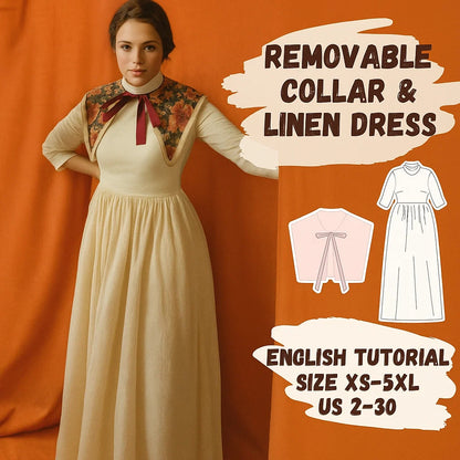 Vintage-Inspired Detachable Peter Pan Collar