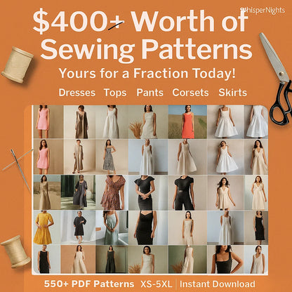 550+ Sewing Patterns Mega Bundle