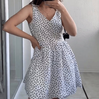 Polka Dot Gathering Dress PDF Sewing Pattern