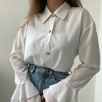 Ruffle Sleeve Girl’s Blouse PDF Sewing Pattern