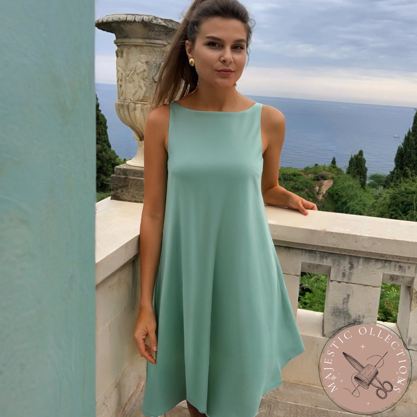 Simple Trapeze Dress PDF Sewing Pattern