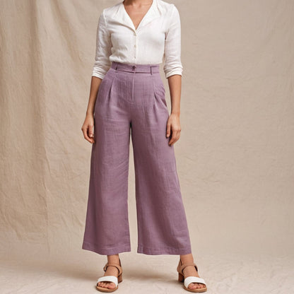Linen Wide-Leg Pants Sewing Pattern