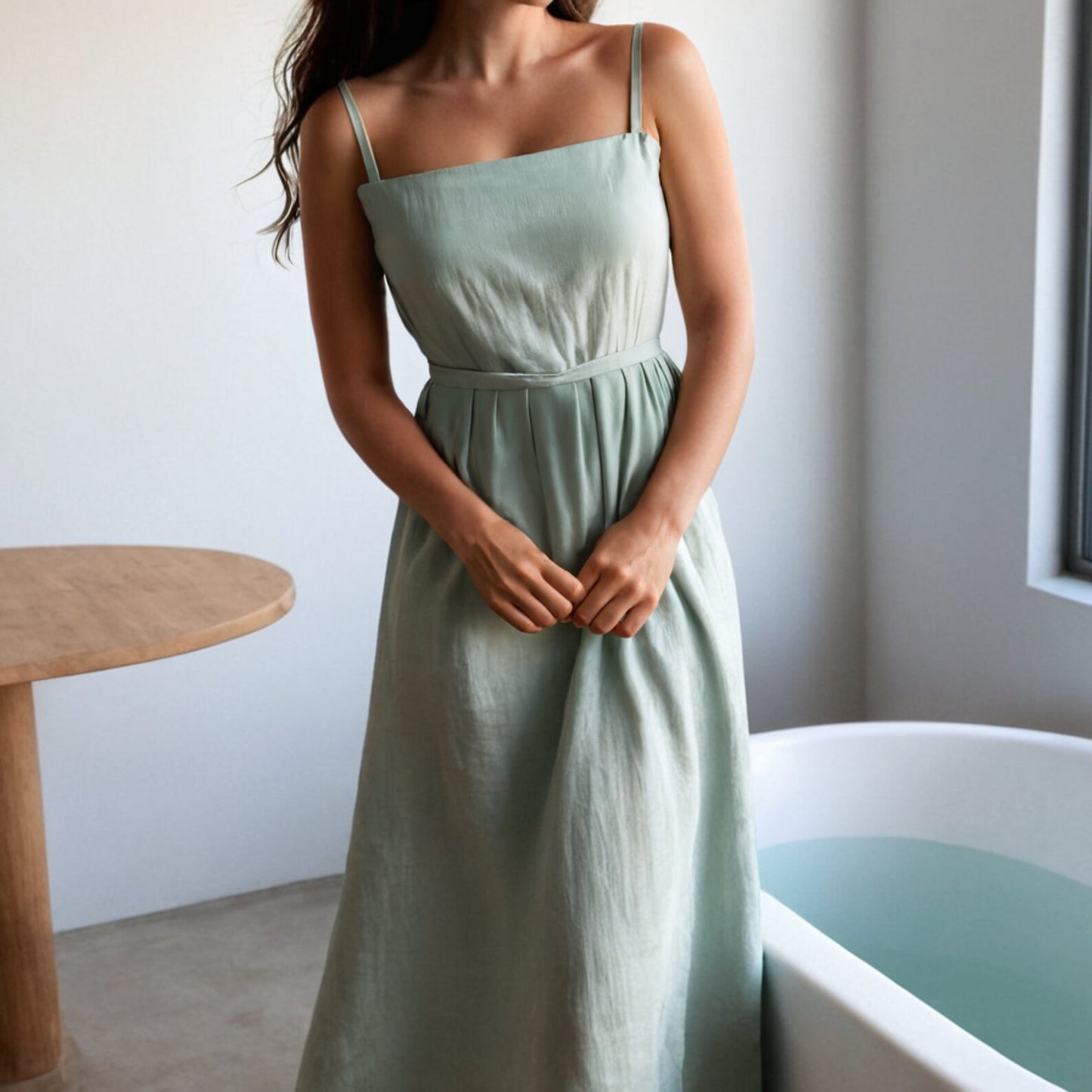 Square Neck Maxi Dress Sewing Pattern