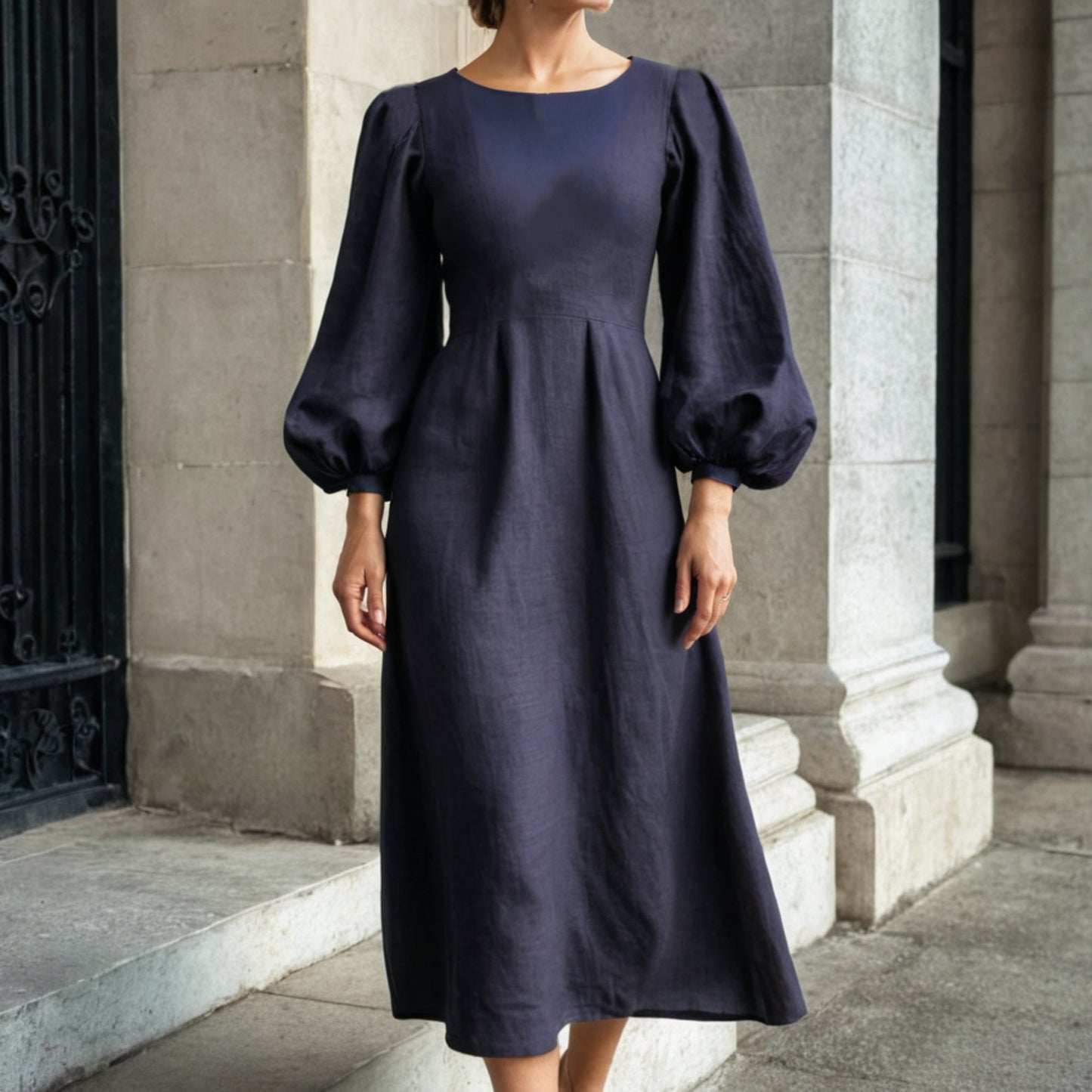 Bishop Sleeve Dress PDF Sewing Pattern