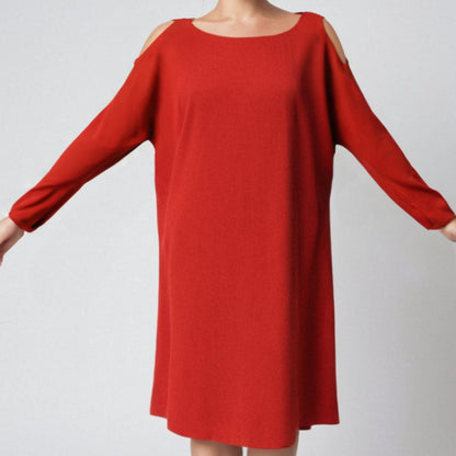Cold Shoulder A-Line Dress PDF Sewing Pattern
