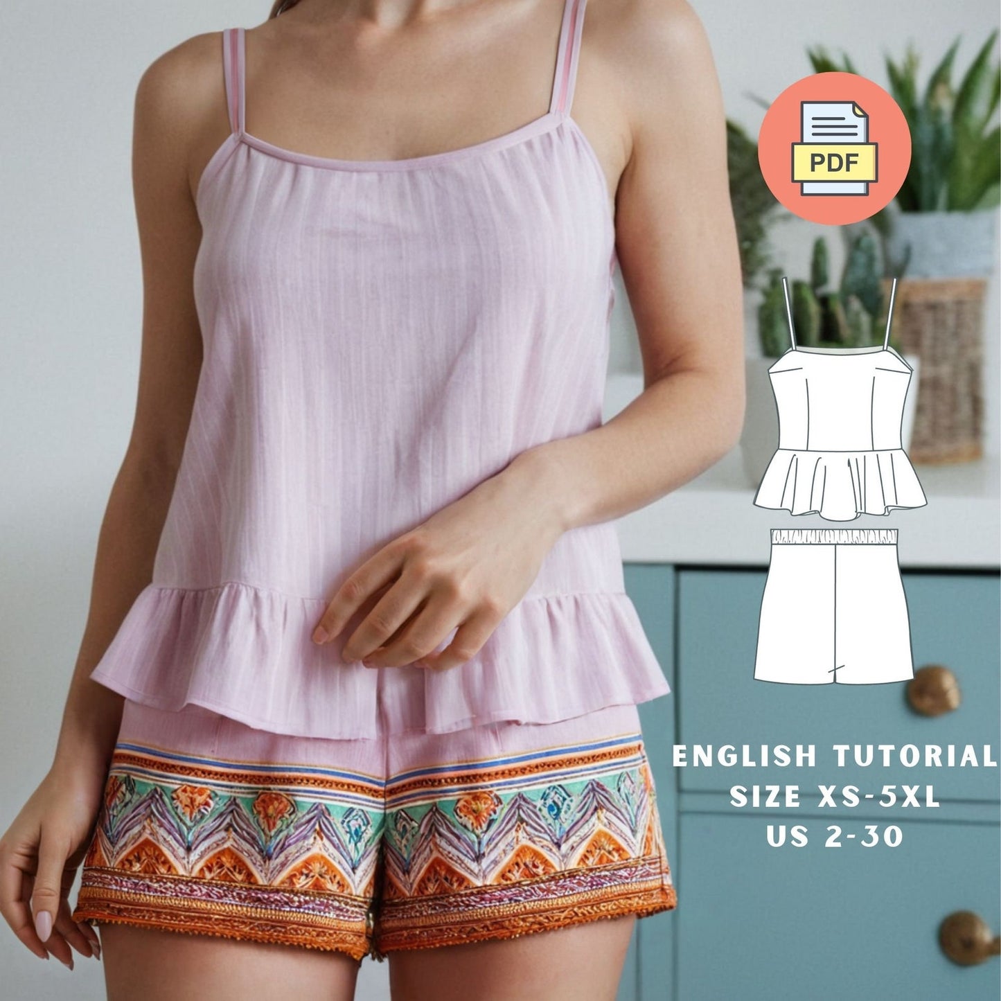 Whisper Nights Comfortwear Collection – 3 PDF Patterns for Night & Relaxation