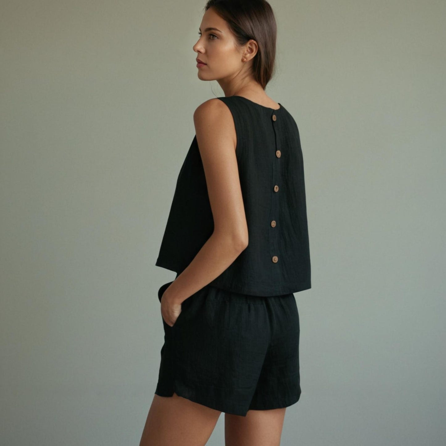 Linen Top & Shorts Set Sewing Pattern