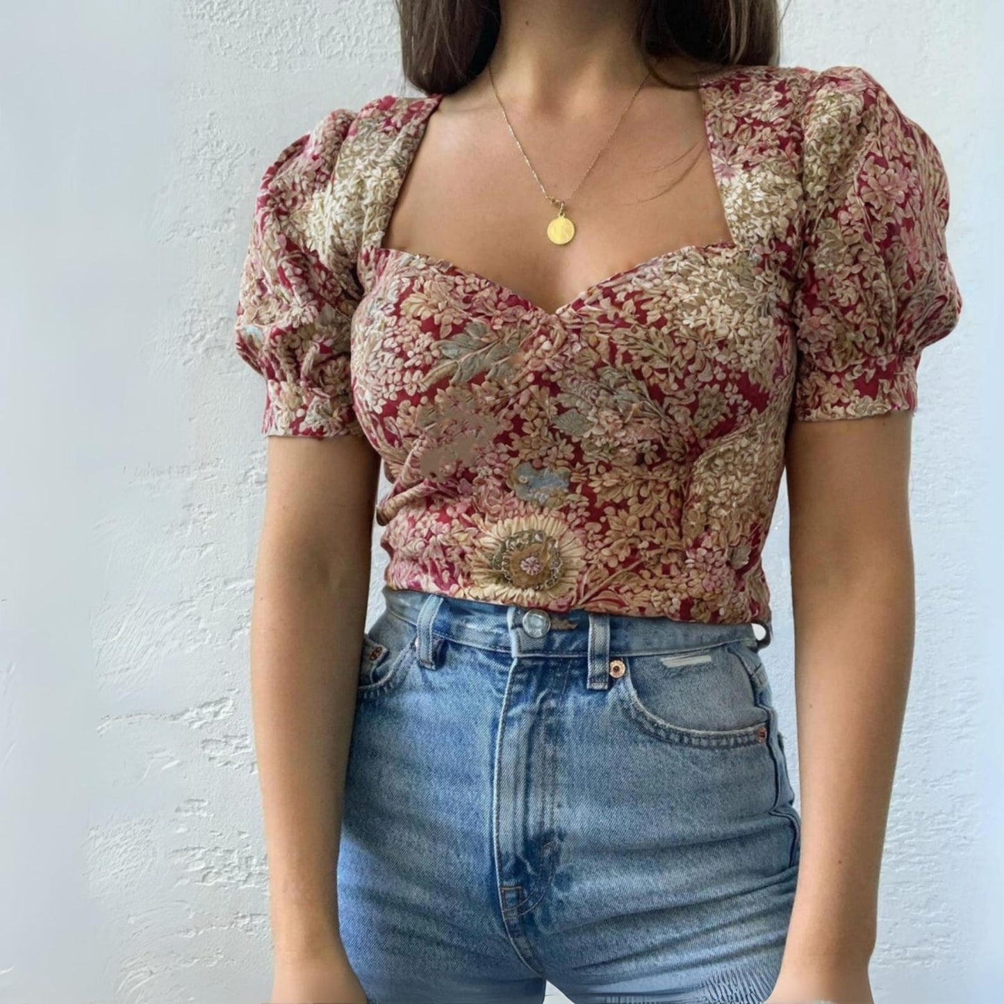 Sweetheart Neckline Crop Top PDF Sewing Pattern