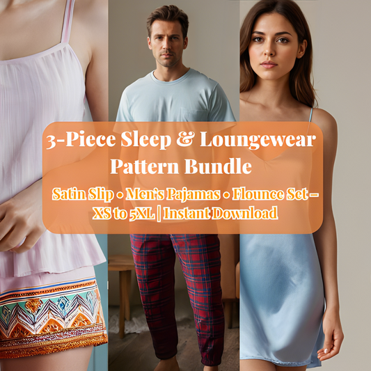 Whisper Nights Comfortwear Collection – 3 PDF Patterns for Night & Relaxation